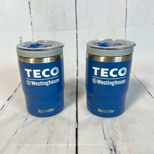 Two Koozie TECO Westinghouse  insulated tumblers 12 oz.